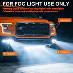SEALIGHT 9005 H11 LED Bulbs Combo, 100000LM 10X Super Bright 6500K White, HB3 H8/H9/H16 Fog, 1:1 Real Size Plug-N-Play Pack of 4