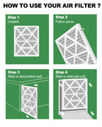 TRIGHTFILTERS 14x20x1 Air Filter 4 Pack, MERV 8 Filter Replacement