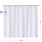 N&Y HOME Fabric Shower Curtain or Liner with Magnets, Coral