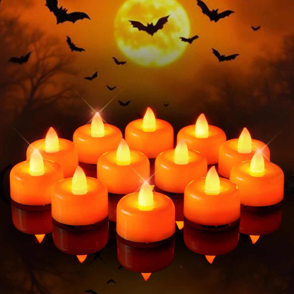 Amagic 12Pack Blue Flameless LED Tea Lights Candles Battery Operated