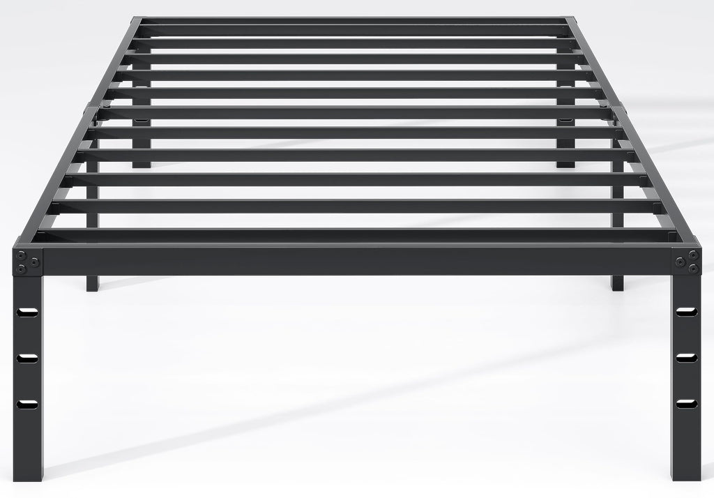 NEW JETO Metal Bed Frame,Queen Size Bed Frame with Storage Space,14 Inch