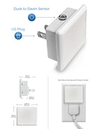 L LOHAS LED Night Lights Plug into Wall 2-Pack, 0.3W Plug in Night Light
