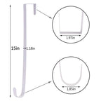 Sattiyrch 15" Wreath Hanger for Front Door, Over the Door Wreath Hook