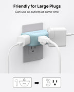 TROND Multi Plug Outlet Extender 2 Pack, Outlet Splitter for Bathroom