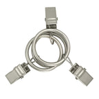 40 Pack Metal Curtain Rings with Clips, 1.5 in ID, Gold