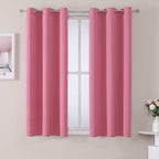 ChrisDowa Small Blackout Curtains for Kitchen and Bedroom 24 Inches Long