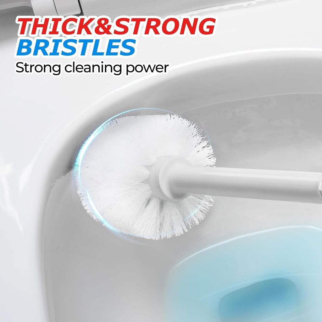 FORASTO 2in1 Toilet Brush & Plunger Set, Bathroom Essentials for Apartment