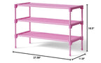 Kitsure Shoe Rack - Non-Woven Shoe Rack Shelf, Shoe Organizer for Closet, Entryway, Garage & Corridor, Stackable Shoe Shelves, 27.5" Wide - 2 Tier, Black