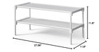 Kitsure Shoe Rack - Non-Woven Shoe Rack Shelf, Shoe Organizer for Closet, Entryway, Garage & Corridor, Stackable Shoe Shelves, 27.5" Wide - 2 Tier, Black