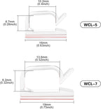 XHF 60PCS 5/8” Clear Adhesive Cable Wire Wall Light Clips, Cord Holder