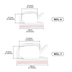 XHF 60PCS 5/8” Clear Adhesive Cable Wire Wall Light Clips, Cord Holder