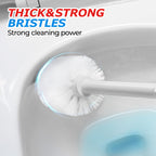 FORASTO 2in1 Toilet Brush & Plunger Set, Bathroom Essentials for Apartment