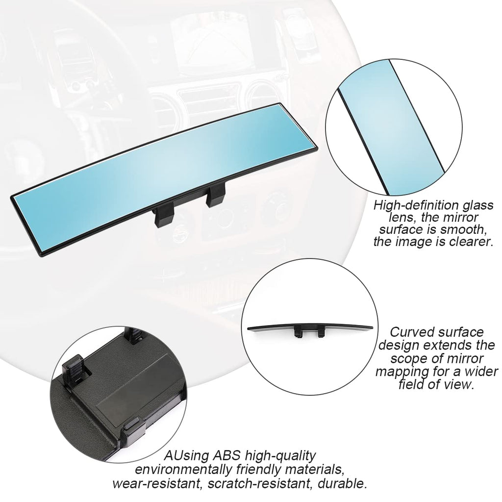 8sanlione 360-Degree Adjustable Car Rearview Mirror