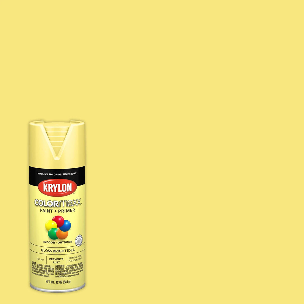 Krylon ColorMaxx 12 Oz. Flat Spray Paint, Black - 1 Each