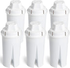 Amazon Basics Enhanced Water Filter, Brita Filter Replacement, 6-Pack