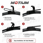 MOTIUM Rear Wiper Blades R05-10A (10" A rear)