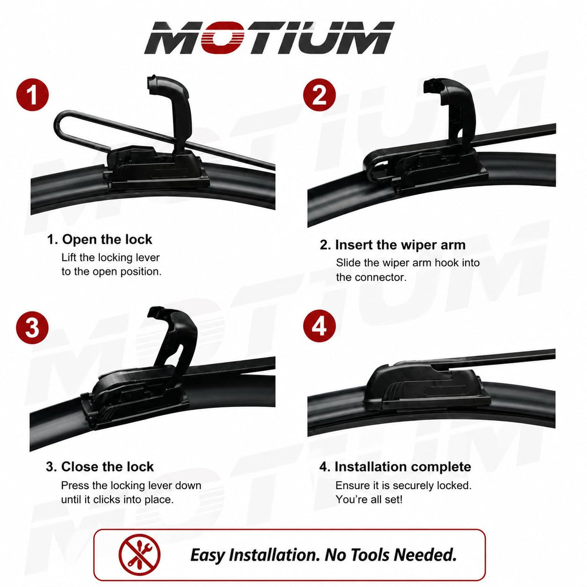 MOTIUM Rear Wiper Blades R05-10A (10" A rear)