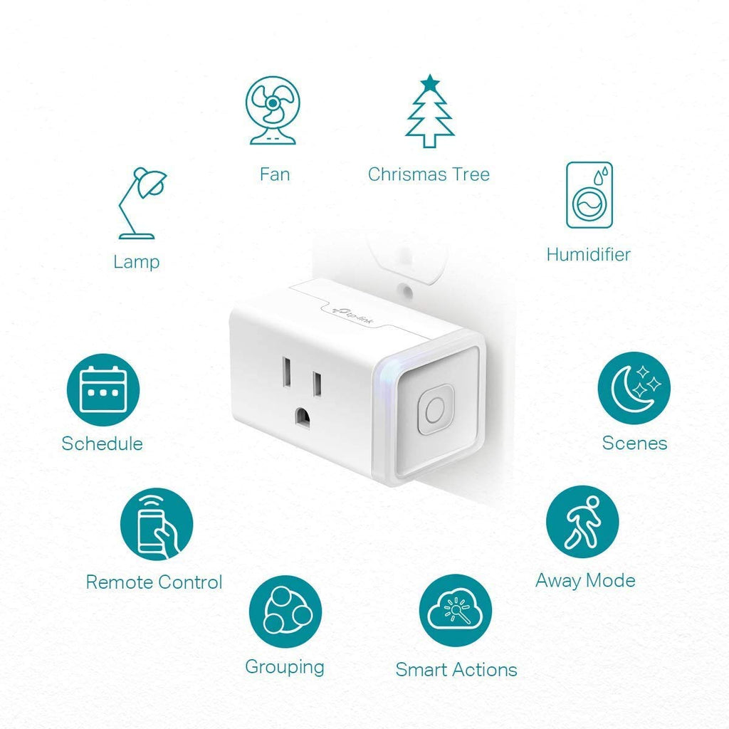 Kasa Smart Plug HS103P2, Wi-Fi Outlet Works with Alexa, 2-Pack