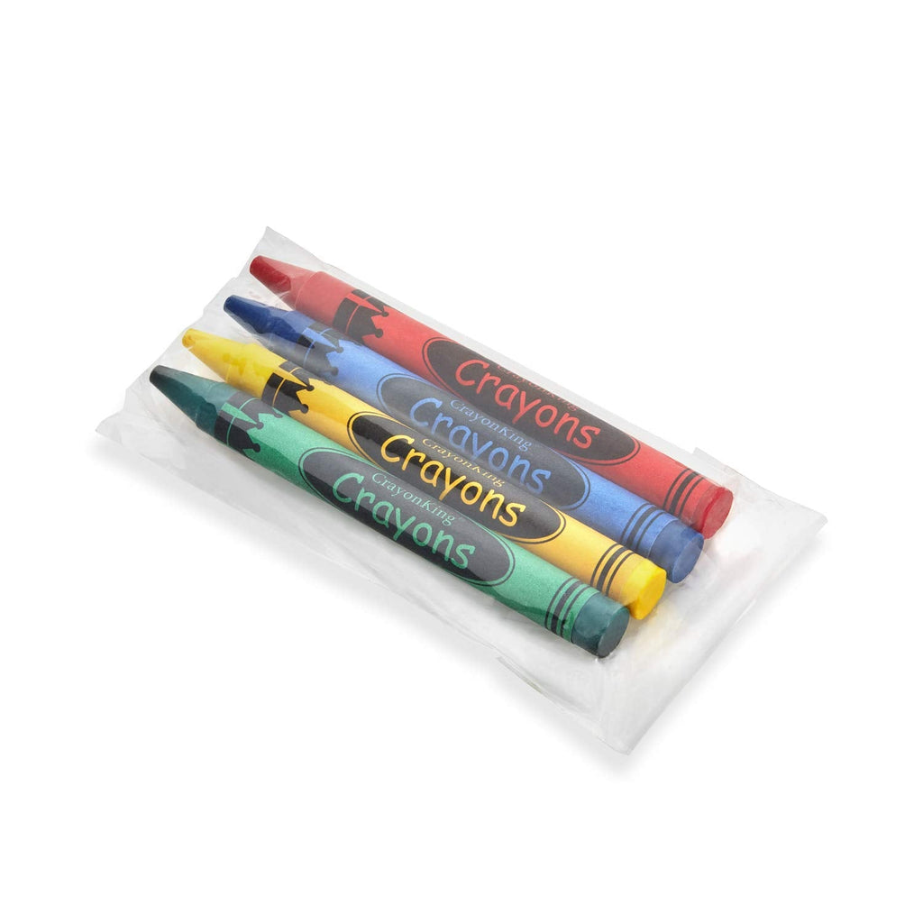CrayonKing 100 Bulk Crayons, 25 Individually Wrapped 4-Packs