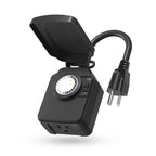 BN-LINK Outdoor 24-Hour Mechanical Timer Outlet, 2 Grounded Outlets