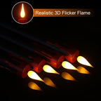 GenSwin 10.8" Flameless Floating Candles Wand Halloween Decorations