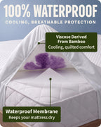 SafeRest Waterproof Queen Size Mattress Protector