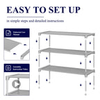 Kitsure Shoe Rack - Non-Woven Shoe Rack Shelf, Shoe Organizer for Closet, Entryway, Garage & Corridor, Stackable Shoe Shelves, 27.5" Wide - 2 Tier, Black