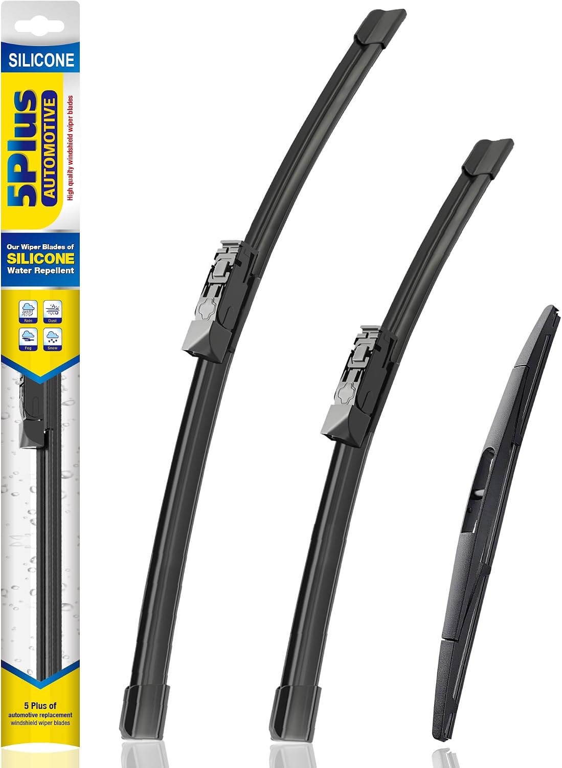5 PLUS Silicone Windshield Wipers Fits Subaru Impreza 2017-2024 (3 PACK)
