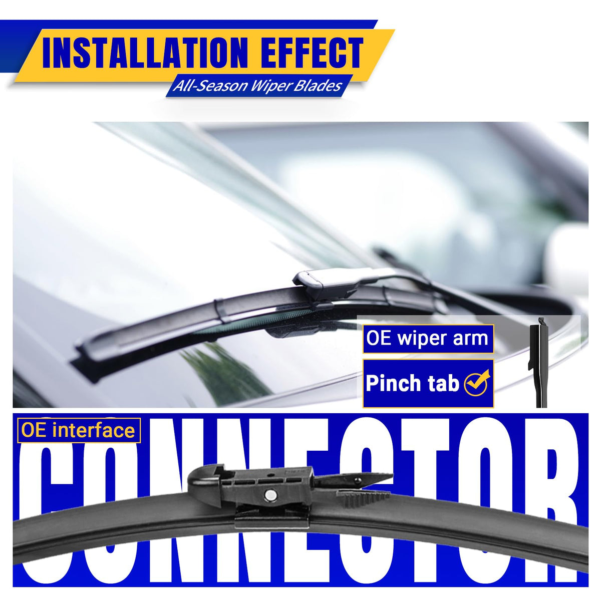 3 Wipers Fits Subaru Forester 2012-2018 Outback 2015-2019 Wiper Blades