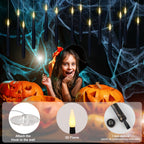 GenSwin 10.8" Flameless Floating Candles Wand Halloween Decorations