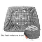 EASELAND King Size Mattress Pad Cotton Pillow Top Mattress Topper White