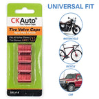 CKAuto Tire Valve Stem Caps, Aluminum Black, 4 pcs/Pack