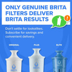 Brita Large 10-Cup Elite Water Filter Pitcher, WQA NSF/ANSI Certified, Reduces 99% of Lead, Microplastics, & 30 Contaminants, BPA-Free, Removes Chlorine Taste & Odor, 1 Filter Included, White