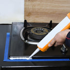 Bates- Caulking Gun, 10:1 Thrust Ratio, Orange, No Drip Sealant Gun