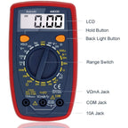 AstroAI Digital Multimeter Tester with Capacitance, 2000 Counts DC AC Voltmeter and Ohm Volt Amp Meter; Measures Voltage, Current, Resistance, Capacitance, Continuity and Diode, Orange