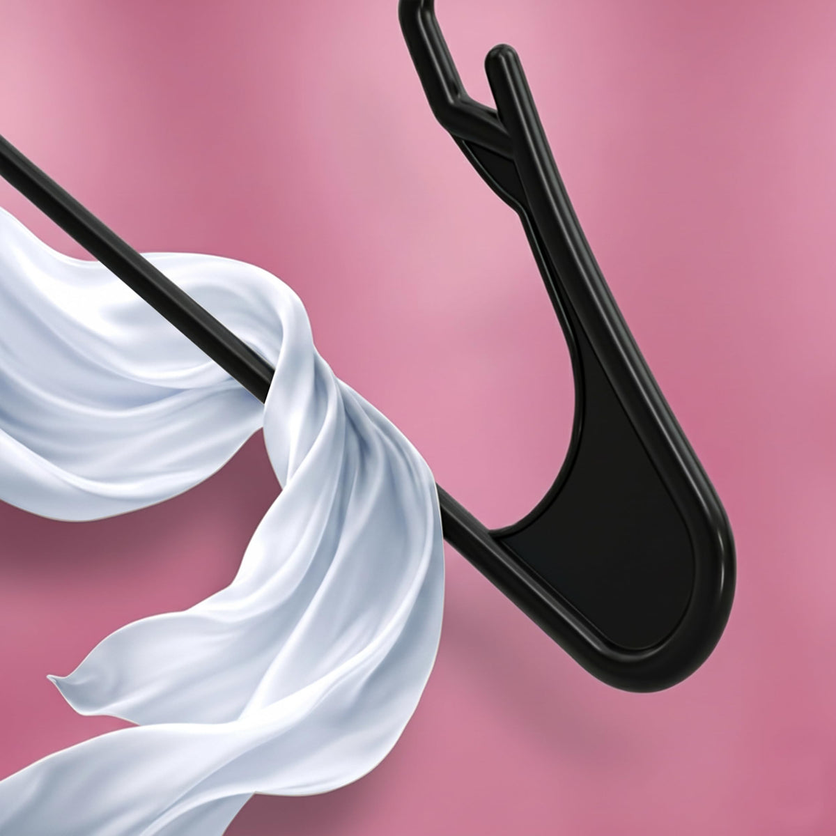 Utopia Home Plastic Hangers 50 Pack – Space Saving Clothes Hanger White