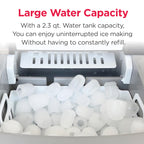 Frigidaire 26 Lbs per Day Portable Compact Maker, Ice Making Machine, Stainless, Medium
