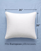 Beckham Hotel Collection Euro Size Throw Pillows (Set of 2), 26 x 26