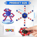 Transformable Fidget Spinners,9PCS Funny Sensory Fidget Toys for Kids