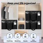 ukeetap 8 Pack Extra Large Clothes Storage Bins with Lids, Clear
