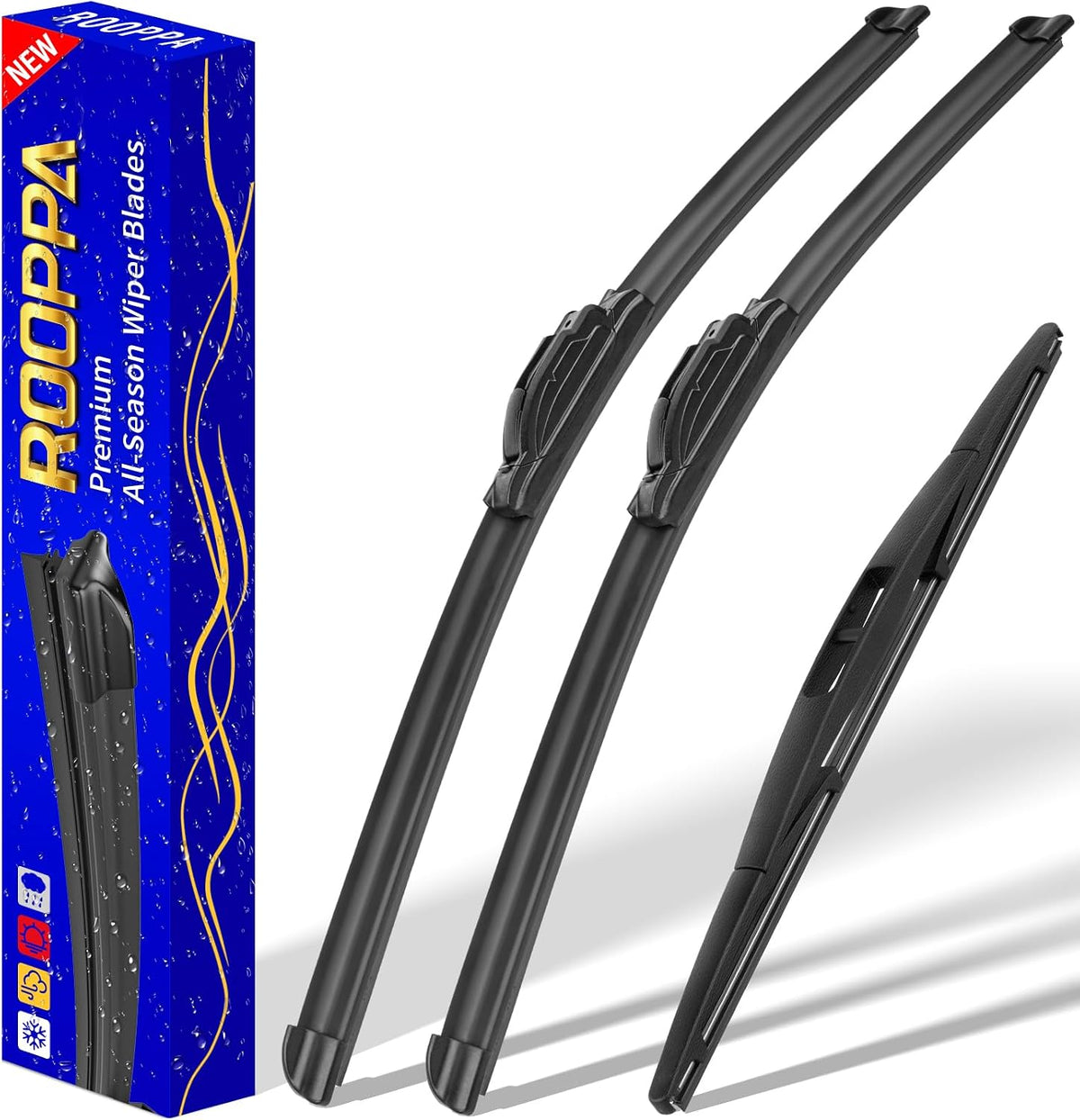 3 Wipers Fits Subaru Forester 2012-2018 Outback 2015-2019 Wiper Blades