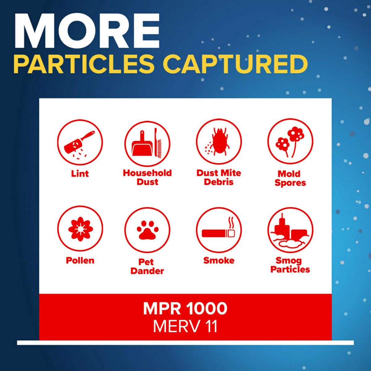 Filtrete 16x25x1 Air Filter, MERV 11, MPR 1000, 4 HVAC Filters