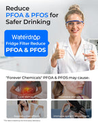 Waterdrop WD-F45 Water Filter, Replacement for Samsung® DA97-17376B, 3 Pack