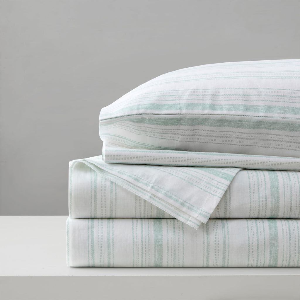 Comfort Spaces 100% Cotton Percale Sheets Twin XL Size 3 Pc, Diamond Sliver