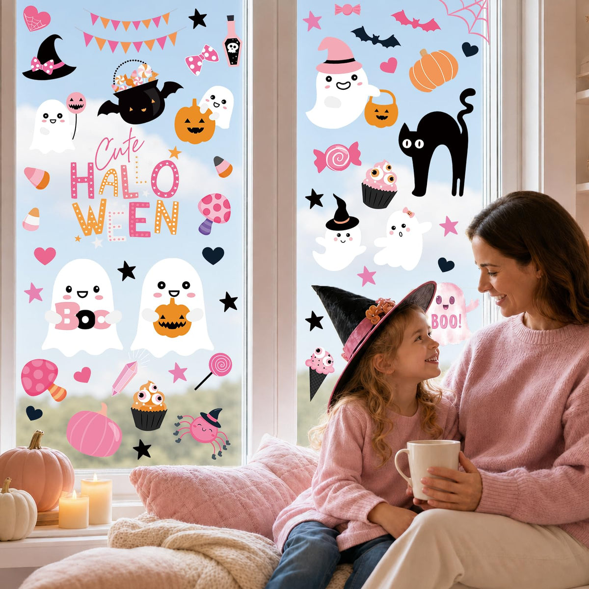 Christmas Window Clings for Glass Windows, Stickers for Window Decorations