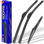 3 Wipers Fits Subaru Forester 2012-2018 Outback 2015-2019 Wiper Blades
