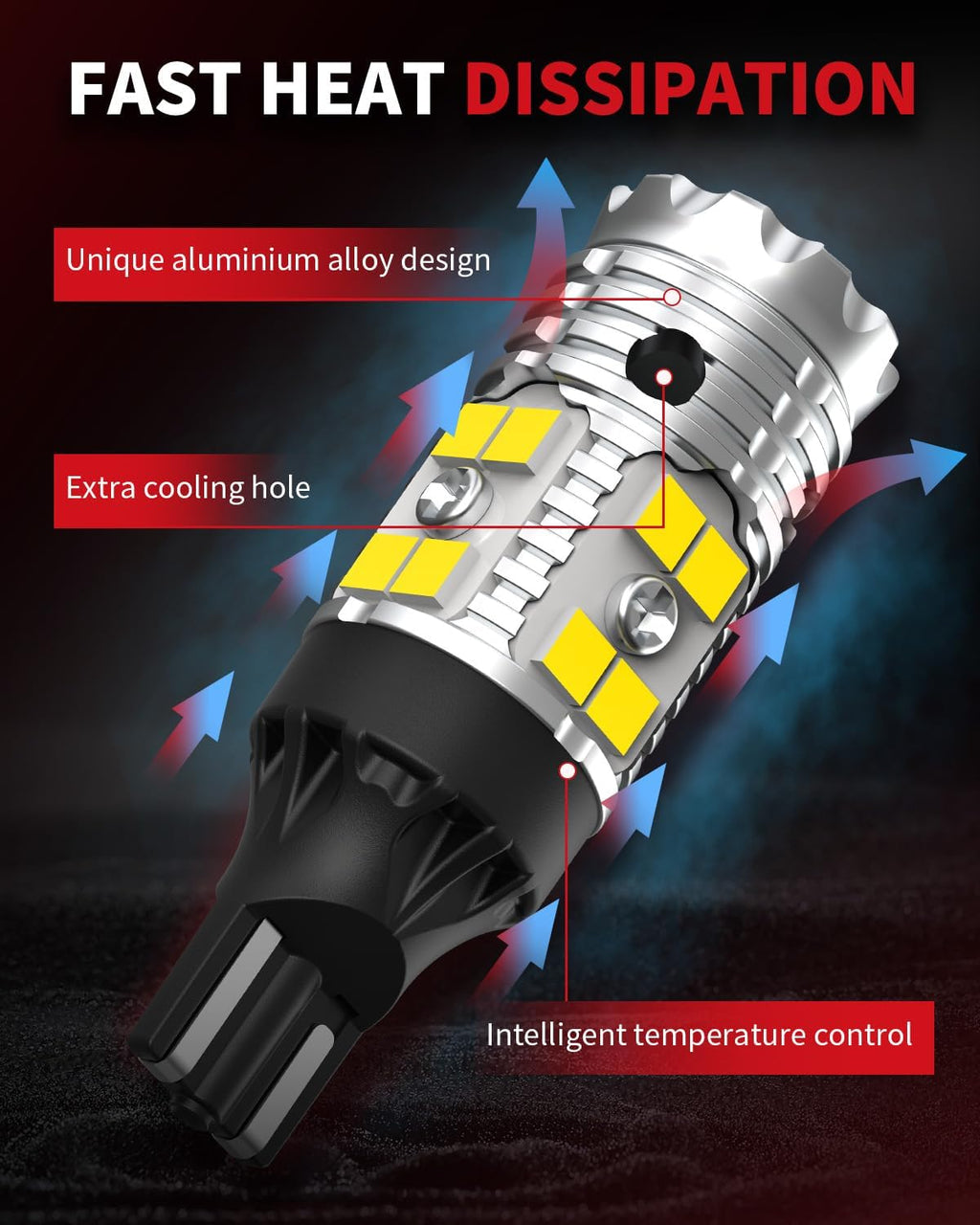 LASFIT 194 LED Bulb T10 168 192 White Bright for License Plate Bulb 2 PCS