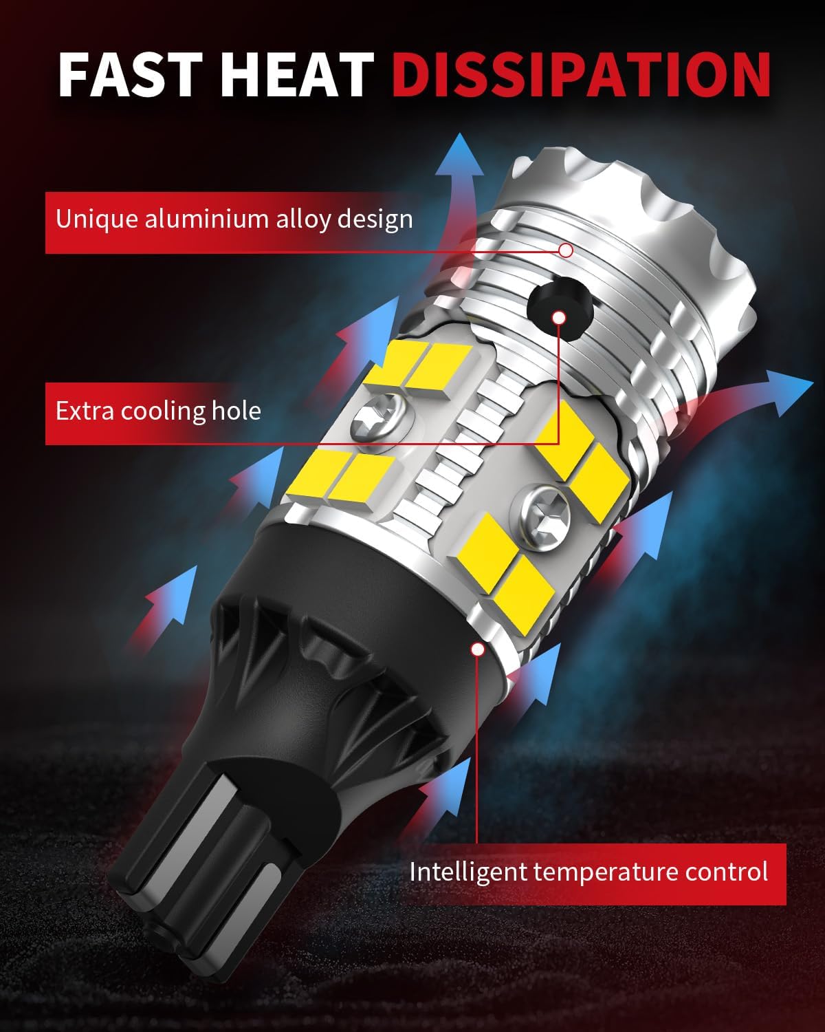 LASFIT 194 LED Bulb T10 168 192 White Bright for License Plate Bulb 2 PCS