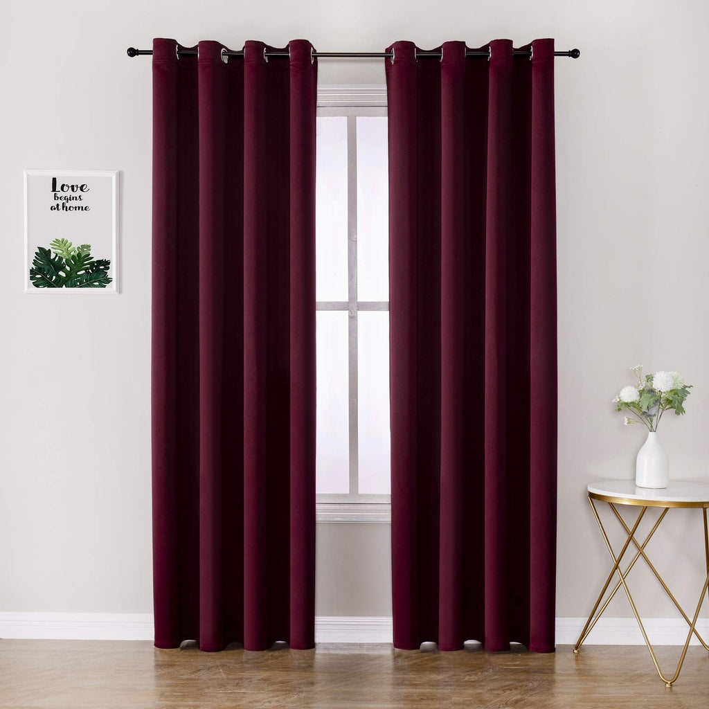 ChrisDowa Small Blackout Curtains for Kitchen and Bedroom 24 Inches Long