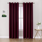 ChrisDowa Small Blackout Curtains for Kitchen and Bedroom 24 Inches Long